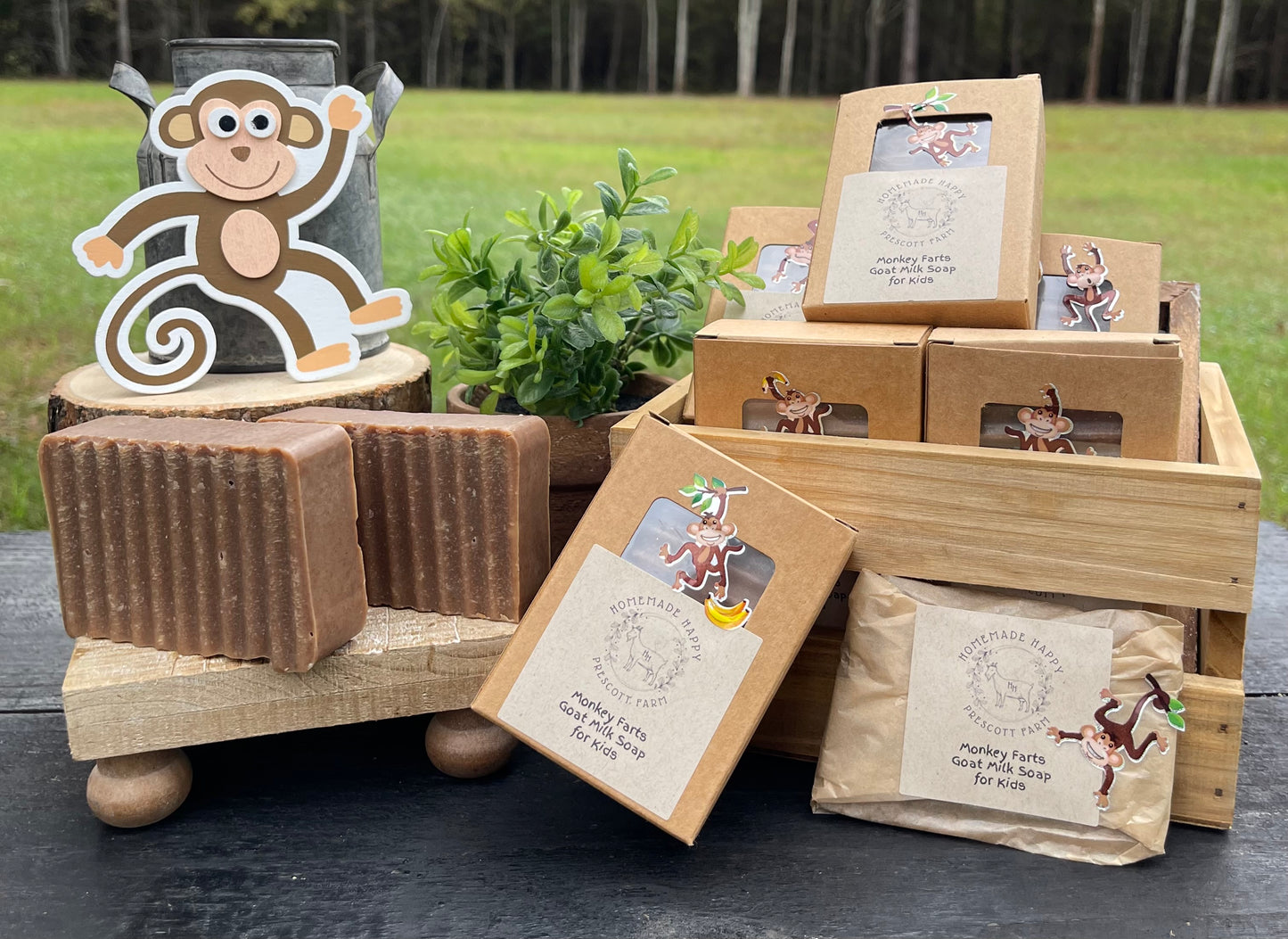 Kid’s Monkey Farts Goat Milk Soap