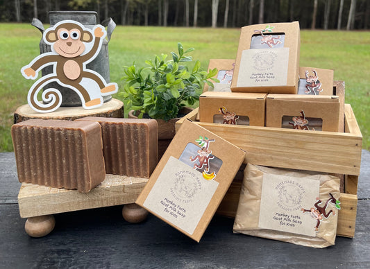 Kid’s Monkey Farts Goat Milk Soap