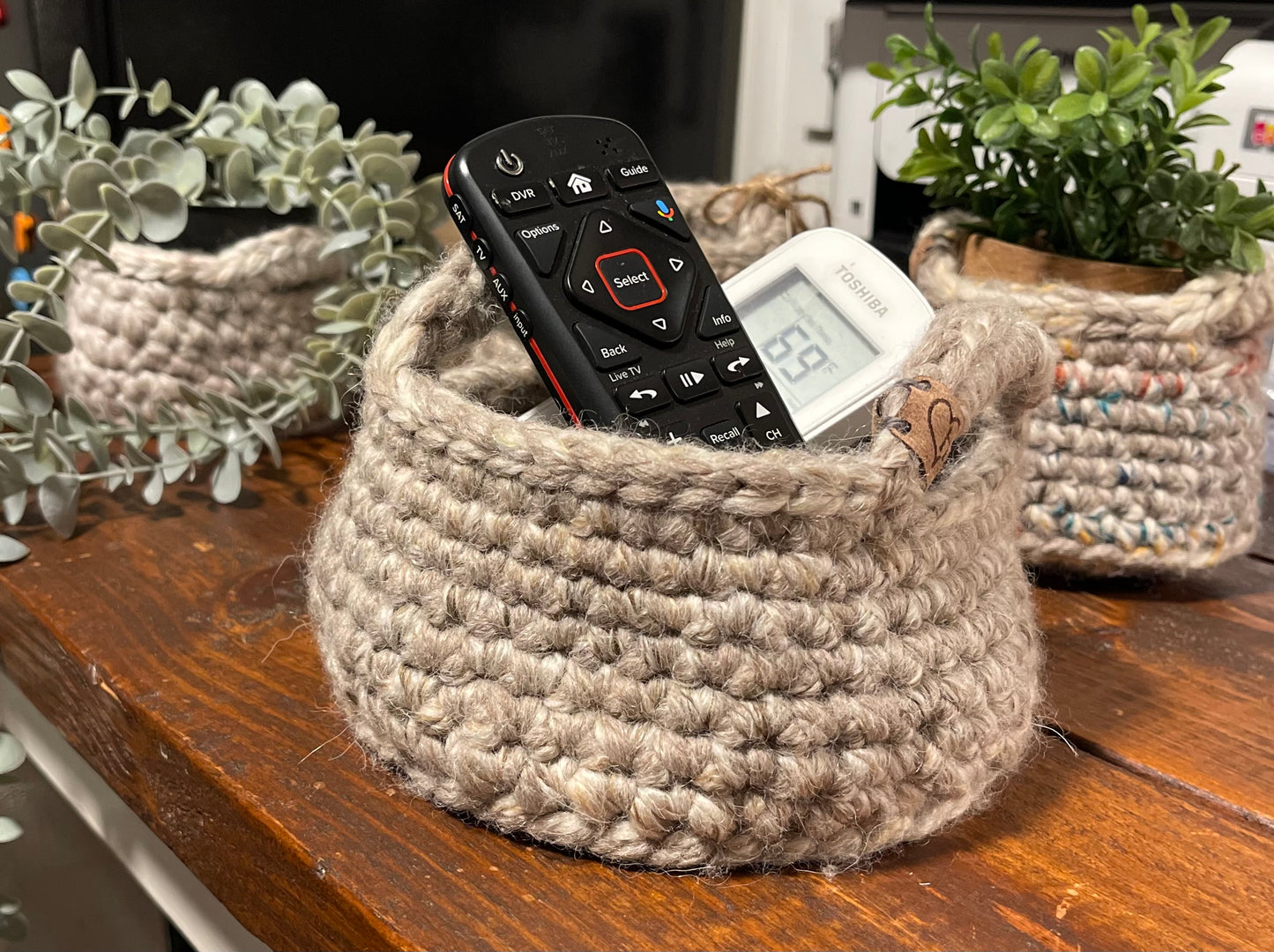 Hand Crocheted Baskets
