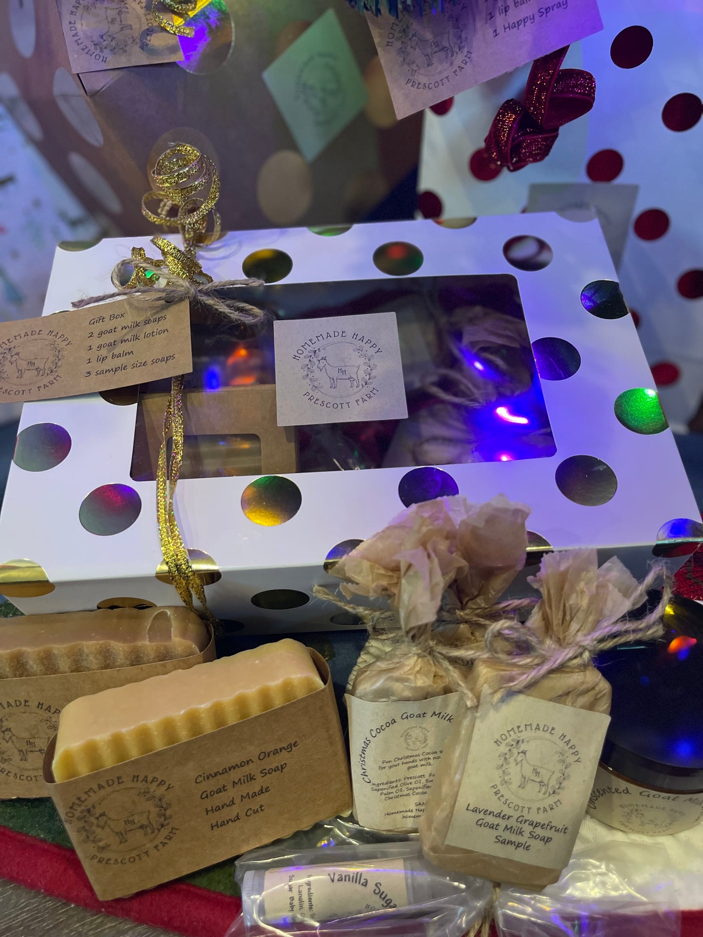 Gift Box - gold and white, white or kraft brown