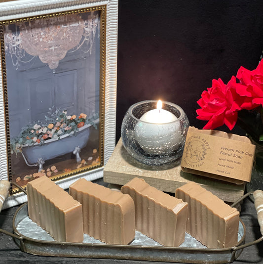 French Pink Clay Facial Soap