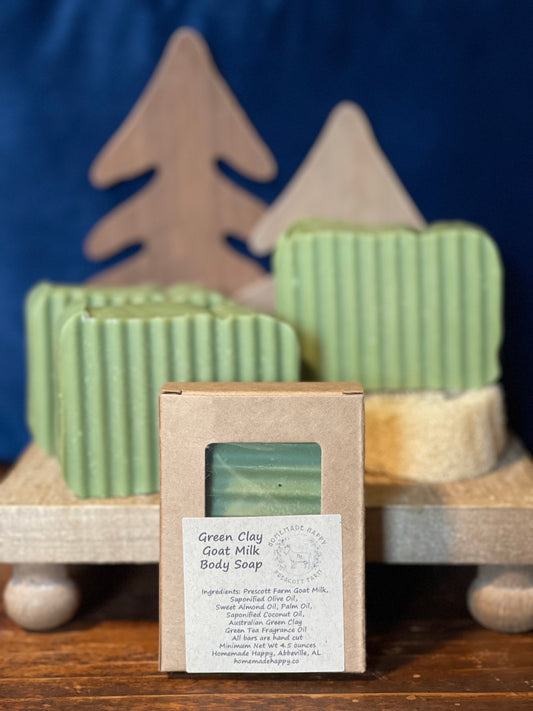 Green Clay-Green Tea Goat Milk Body Soap